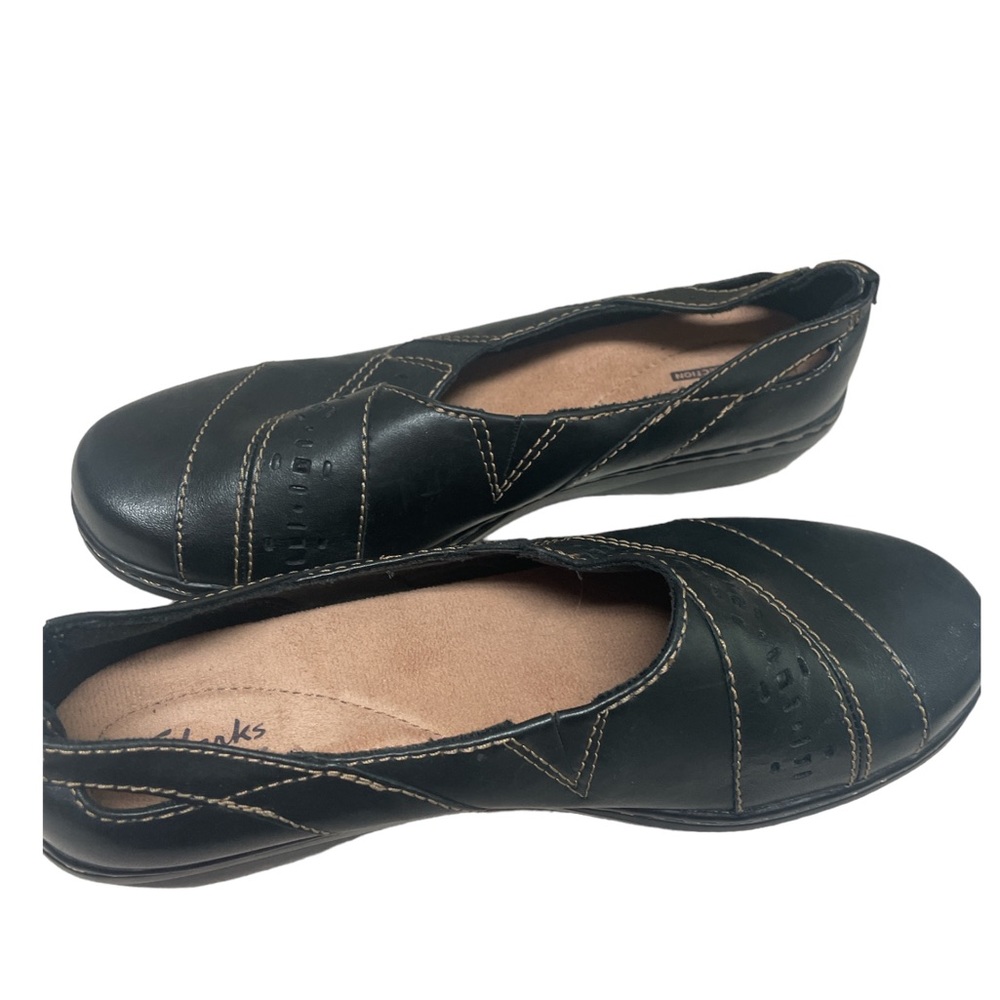 Clarks Evianna Flats in Black Size 7 EEUC